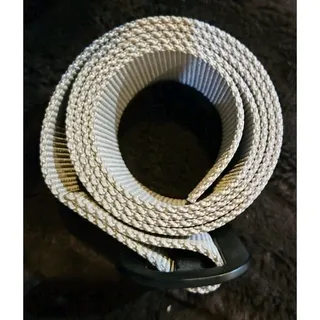 Photo of 40" Khaki Web Belt With Black Buckle