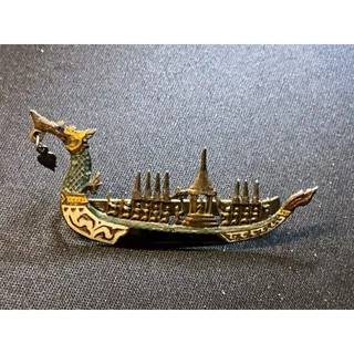 Photo of Vintage Sterling Vermiel Asian Boat Clip Siam