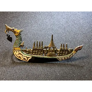 Photo of Vintage Sterling Vermiel Asian Boat Clip Siam