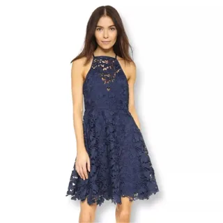 Photo of Keepsake Acoustic Navy Lace Sleeveless Dress