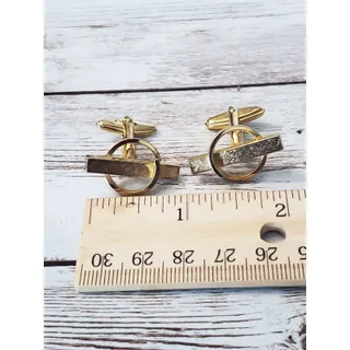 Photo of Vintage Cufflinks - Gold Tone Fancy
