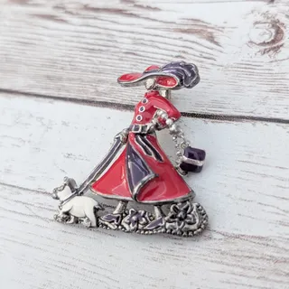 Photo of Vintage Pendant Unusual Fashionable Lady (No Chain Included)