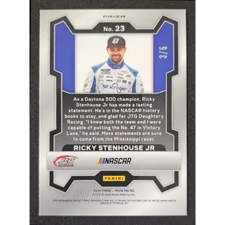 Photo of 2024 Panini Prizm Ricky Stenhouse Jr #23 Black Gold Prizms 3/5