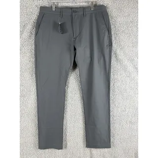 Photo of J.Crew Mens Tech Chino Pants Slim-Fit Flex Stretch Gray 33x30 Work Play NWT