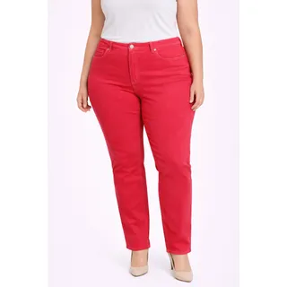 Photo of Company Ellen Tracy Scarlet bright pink red Stretch Jean pants Plus Size 16 NWT