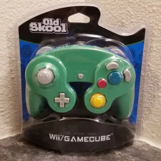 Photo of Gamecube Controller Gamepad, Green (NEW) - Nintendo - Old Skool