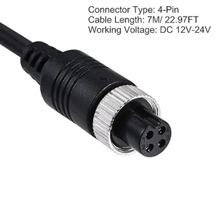 Photo of Video Aviation Cable 4-Pin 22.97FT 7 Meters Male to Female Extension Cable