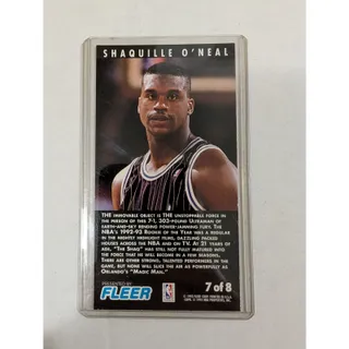 Photo of 1993-94 Fleer NBA Jam Session Slam Dunk Heroes #7 Shaquille O'Neal