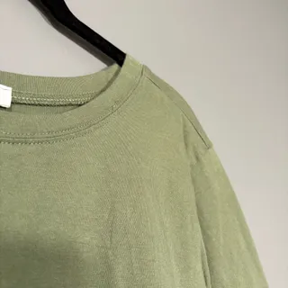 Photo of Zenana Casual Peplum T-Shirt Olive Green Peasant Boho - 1X -Women's Plus Size