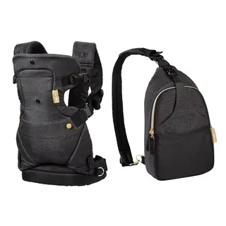 Photo of The Infantino Flip 4-in-1 Convertible Baby Carrier & Crossbody Diaper Bag- Black