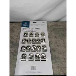 Photo of Bulldog Clips 1.5 Inch - Heavy Duty Refrigerator Magnetic Clips - 1.3" (18 Pack)