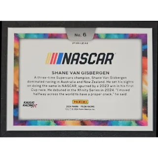 Photo of 2024 Panini Prizm Shane Van Gisbergen #6 Color Blast