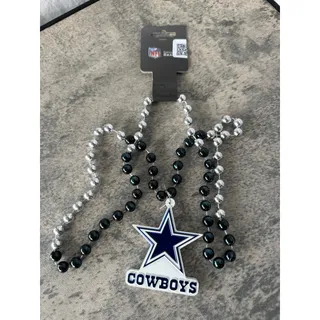 Photo of Fan Shop Team Logo Mardi Gras Style Beads- NFL Dallas Cowboys