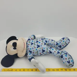 Photo of Lot Of 2 Disney Mickey & Minnie Bedtime Pajama Sleepwear Stuffed Animals