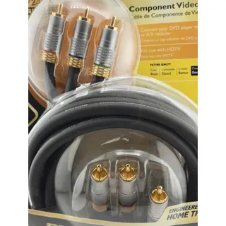 Photo of Vintage Philips PXT1000 6ft Component Video Cable NOS Sealed Gold YPbPr Retro HD