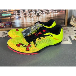 Photo of Under Armour UA Distanc Track Neon Volt Red Sz 11.5 3025460-300 Running
