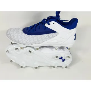 Photo of Under Armour Yard MT 3.0 Baseball Cleats Blue Metal Sz 8 3027450-101