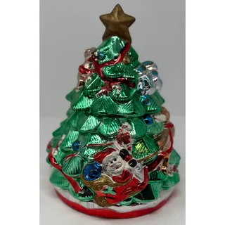Photo of Gibson Housewares 2001 Christmas Tree Metallic Glossy Sheen Green Cookie Jar