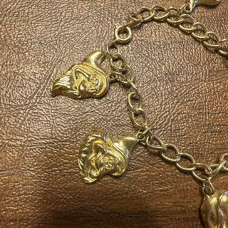 Photo of Disney Seven Dwarfs Gold Charm Vintage Bracelet