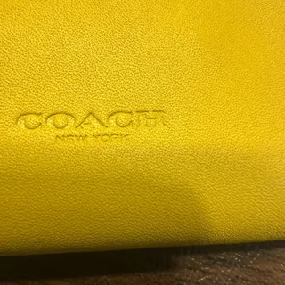 Photo of Coach Disney Mickey Mouse Wristlet Skateboard Golden Yellow Women’s EUC