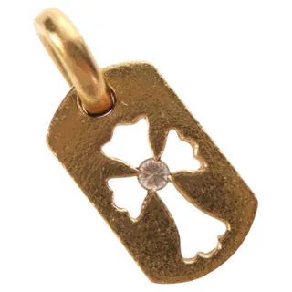 Photo of Chrome Hearts Tiny Cutout Cross Charm 22k Gold