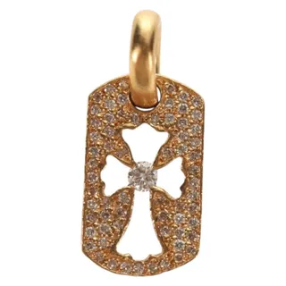 Photo of Chrome Hearts Tiny Cutout Cross Charm 22k Gold