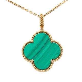 Photo of Van Cleef & Arpels Magic Alhambra 1 Motif Long Necklace 18K Yellow Gold