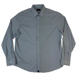 Photo of UNTUCKit Gironde Performance Shirt Mens L Blue Regular Stretch 40349