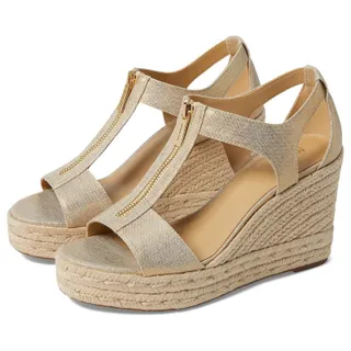 Photo of Michael Kors Womens Sandals Berkley Espadrille Brown Casual Wedge Heels 9.5M