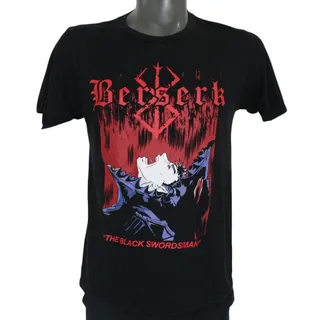 Photo of Berserk The Black Swordsman Guts T Shirt Mens M Black Anime Manga Tee