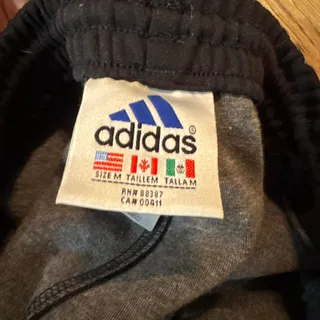 Photo of Vintage Black Adidas Sweatpants Size Medium