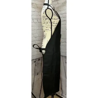 Photo of Black Fleur-de-lis Protective Apron with Pockets (One Size)