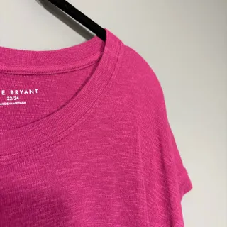 Photo of Lane Bryant Henley Knit Top Dark Pink Short Sleeves - Women's Plus Size 22/24