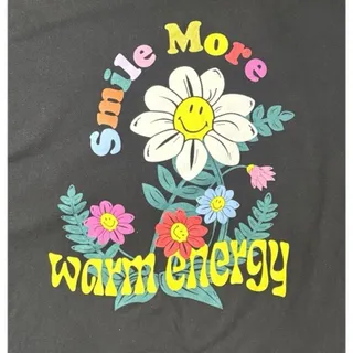Photo of RSQ x Smiley Face Shirt Mens Size XL Extra Large Black Smile More Warm Energy