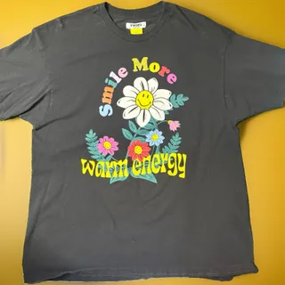Photo of RSQ x Smiley Face Shirt Mens Size XL Extra Large Black Smile More Warm Energy