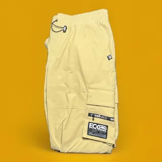 Photo of Ecko Unltd Cargo Jogger Pants Men's L Khaki Elastic Cuffed Ankle EUC