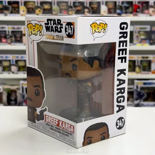 Photo of Funko Pop Star Wars Mandalorian Greef Karga 347 Bounty Hunter Toy Vinyl Figure