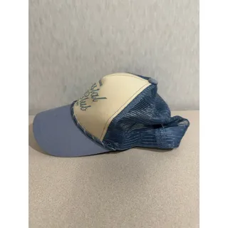 Photo of Universal Thread Coastal Club Trucker Hat Womens Denim Blue Cream Mesh OS New