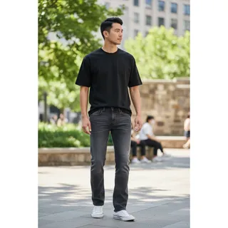 Photo of Kenneth Cole Men’s Slim Fit Stretch Denim Size 30X28 Gray