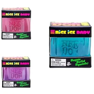 Photo of 🔥NeeDoh Nice Ice Baby Sensory & Stress Super Solid Squeeze Toy 1.25" PINK NWT🔥
