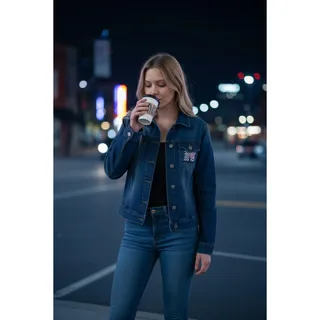 Photo of Girls' MTV Denim Jacket - Blue