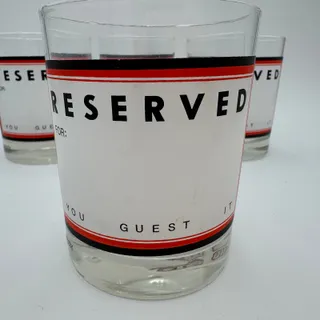 Photo of Vintage TASTESETTER Sigma DOF "RESERVED" You Guest It Glasses