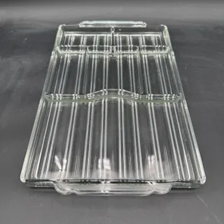 Photo of Vintage Sunbeam Glass Divided Hostess Tray Charcutterie Hors De Vours 16"