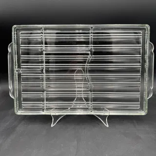 Photo of Vintage Sunbeam Glass Divided Hostess Tray Charcutterie Hors De Vours 16"
