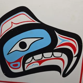 Photo of Northwest Pacific Coast Art Ceramic Tile Henry Robertson Bear 6" Cork Haisla