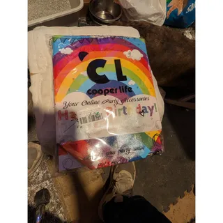 Photo of 10 Pc Cooper Life Rainbow Party Favor Bags 12pc Non-Woven Tote Birthday