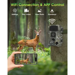 Photo of 🔥KJK WiFi Trail Game Cam 4K 64MP 64GB 8 Batteries Memory Card NIght Vis BNWT🔥