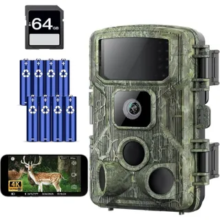 Photo of 🔥KJK WiFi Trail Game Cam 4K 64MP 64GB 8 Batteries Memory Card NIght Vis BNWT🔥