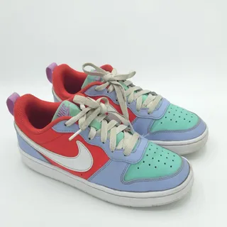 Photo of Nike Court Borough Low Recraft GS Kids Size 4.5Y Cobalt Bliss multicolor 