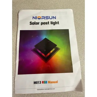 Photo of NIORSUN Solar Post Cap Lights 6 Pack RGB Color Changing LED Outdoor Waterproof